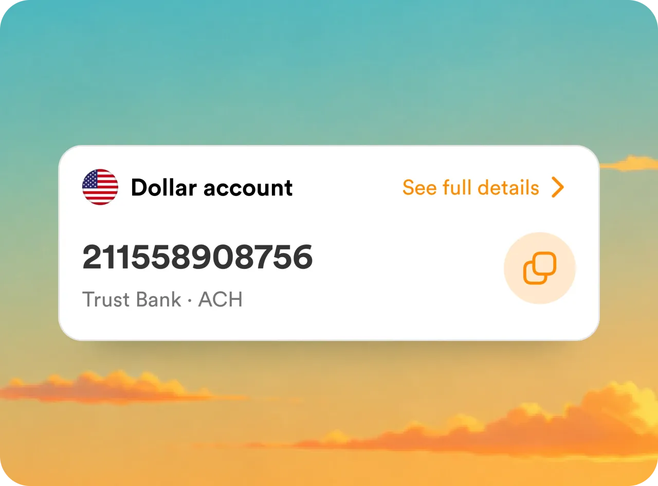 Personal US & EUR bank account